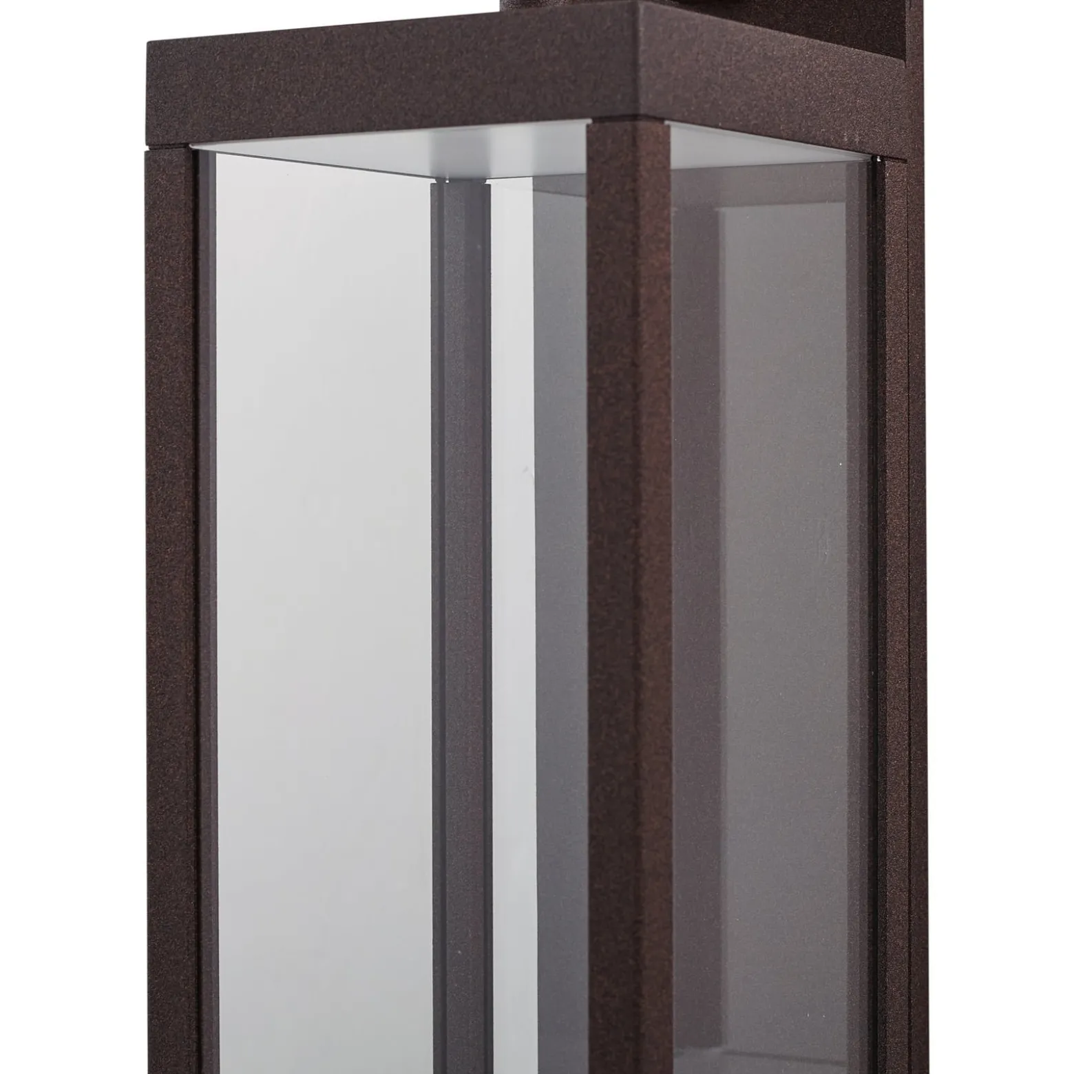 Lucande LED-ulkoseinälamppu Ferdinand, ruoste, metalli, IP54
