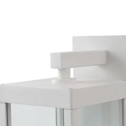 Lucande LED-ulkoseinälamppu Ferdinand, valkoinen, metalli, 38 cm