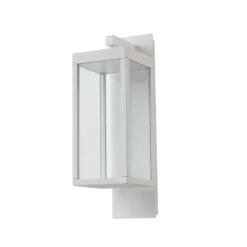 Lucande LED-ulkoseinälamppu Ferdinand, valkoinen, metalli, 38 cm