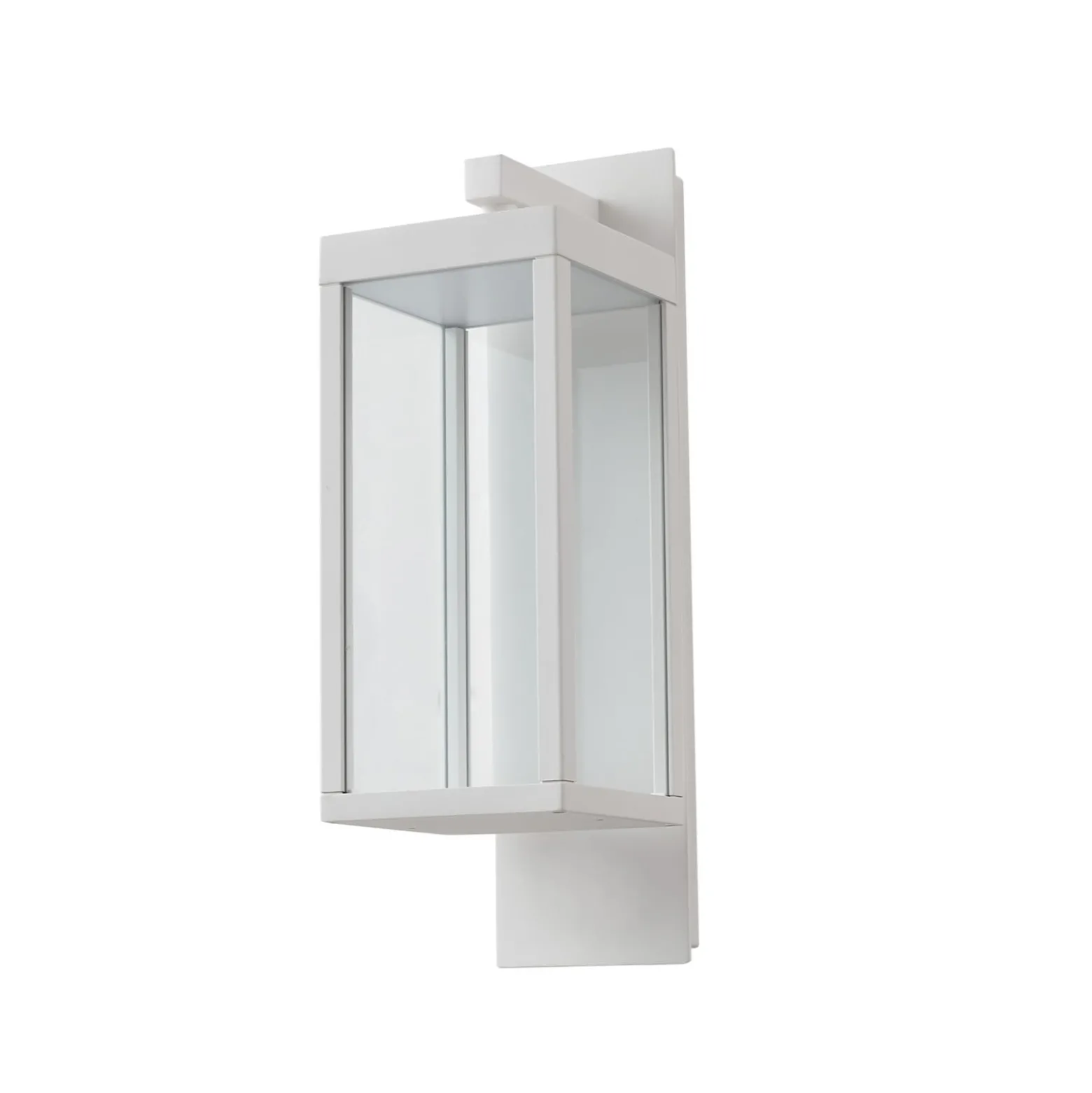 Lucande LED-ulkoseinälamppu Ferdinand, valkoinen, metalli, 38 cm