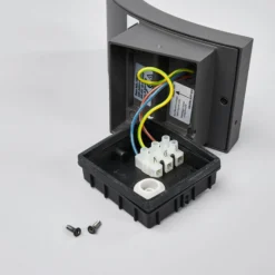 Lucande LED-ulkoseinälamppu Juvia, 19 cm, antrasiitti, IP54