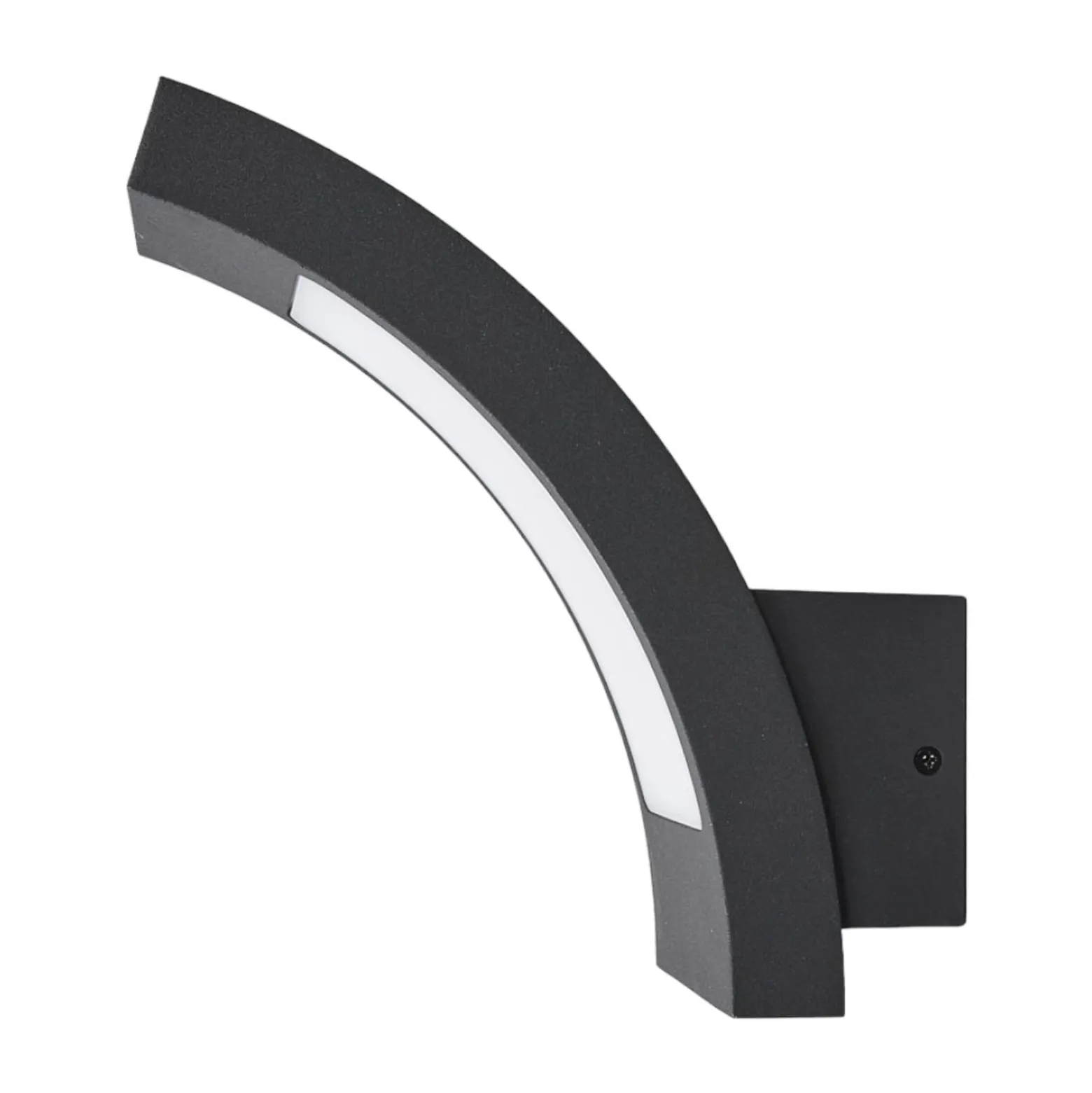 Lucande LED-ulkoseinälamppu Juvia, 19 cm, antrasiitti, IP54