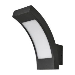 Lucande LED-ulkoseinälamppu Juvia, 19 cm, antrasiitti, IP54