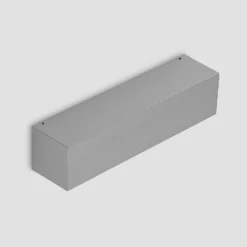 Lucande LED-ulkoseinälamppu Lengo, 25 cm, hopea, alaspäin suuntautuva valo, 3