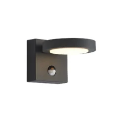 Lucande LED-ulkoseinävalaisin Belna, metalli, anturi, IP54