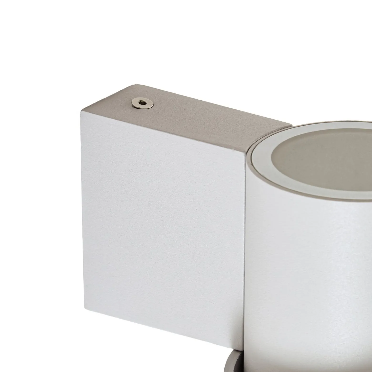 Lucande LED-ulkoseinävalaisin Elune, vaaleanharmaa, IP44, ylös/alas