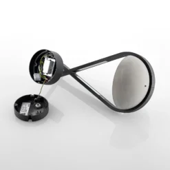 Lucande LED-ulkoseinävalaisin Florka, luonnonkivi, roikkuva kori