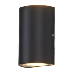 Lucande LED-ulkoseinävalaisin Jale, 16 cm, antrasiitti, alumiini