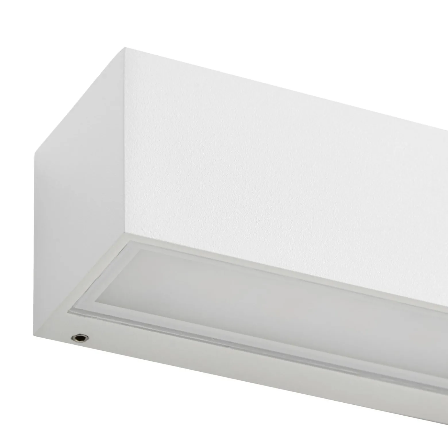Lucande LED-ulkoseinävalaisin Lengo, 50 cm, valkoinen, alaspäin suunnattu, 3000
