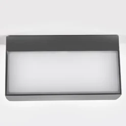 Lucande LED-ulkoseinävalaisin Lissi, 21 cm, antrasiitti, IP54