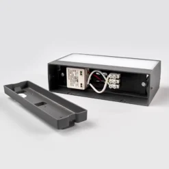 Lucande LED-ulkoseinävalaisin Lissi, 21 cm, antrasiitti, IP54