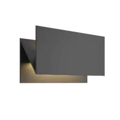 Lucande LED-ulkoseinävalaisin Meja, musta, metalli, IP54
