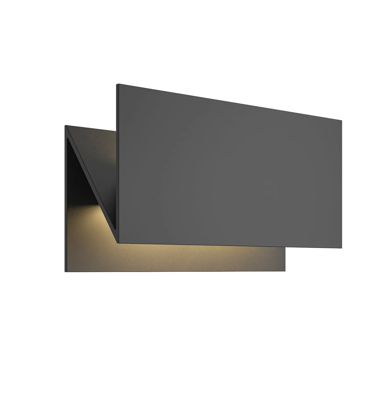 Lucande LED-ulkoseinävalaisin Meja, musta, metalli, IP54