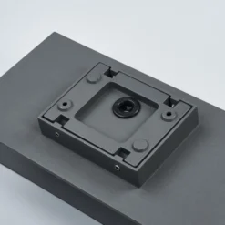 Lucande LED-ulkoseinävalaisin Meja, musta, metalli, IP54