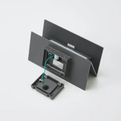 Lucande LED-ulkoseinävalaisin Meja, musta, metalli, IP54