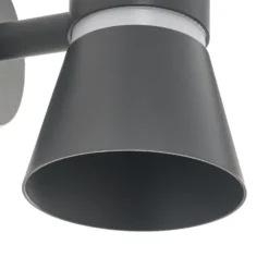 Lucande LED-ulkoseinävalaisin Meravi, antrasiitti, 2-lamppuinen, IP44