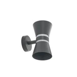 Lucande LED-ulkoseinävalaisin Meravi, antrasiitti, 2-lamppuinen, IP44