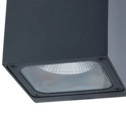 Lucande LED-ulkoseinävalaisin Merjem, 12 cm, ylös/alas, IP54