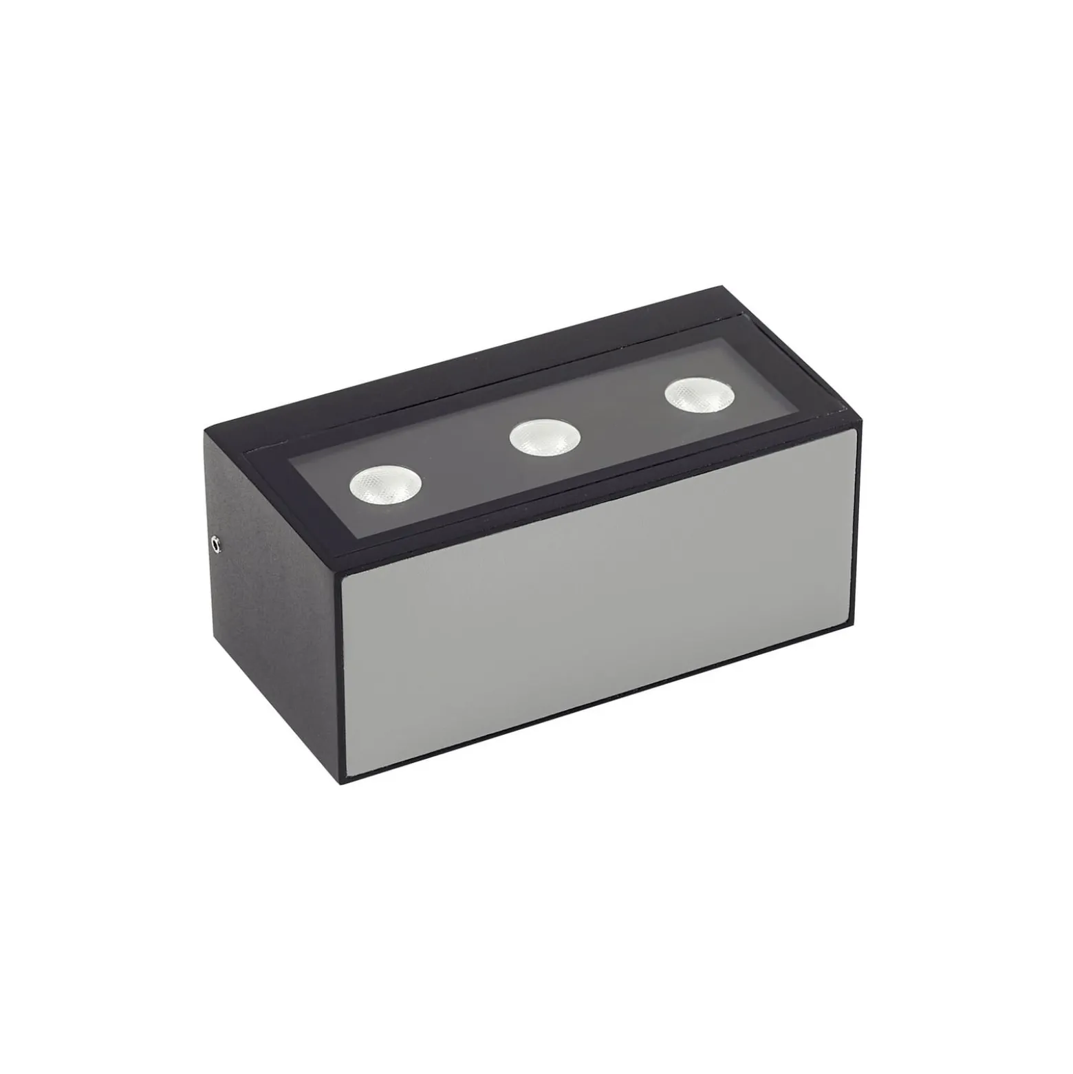 Lucande LED-ulkoseinävalaisin Selim, pituus 15,3 cm, musta