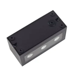 Lucande LED-ulkoseinävalaisin Selim, pituus 15,3 cm, musta