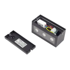 Lucande LED-ulkoseinävalaisin Selim, pituus 15,3 cm, musta