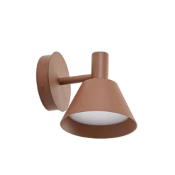 Lucande LED-ulkoseinävalaisin Tabena, ruskea, IP44, CCT