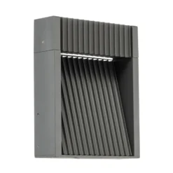 Lucande LED-ulkoseinävalaisin Tavion, 16 cm, antrasiitti, IP65