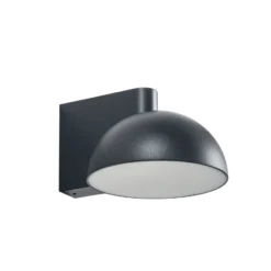 Lucande LED-ulkoseinävalaisin Velira, musta, metalli, IP54
