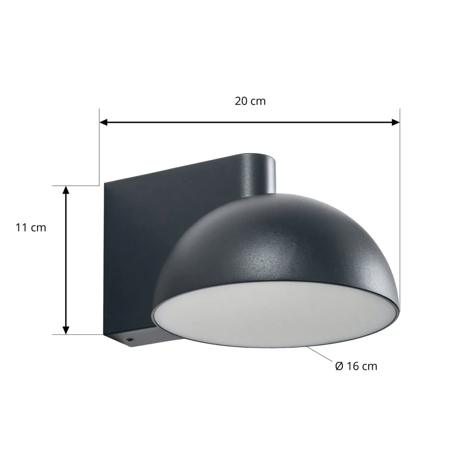 Lucande LED-ulkoseinävalaisin Velira, musta, metalli, IP54