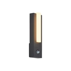 Lucande LED-ulkoseinävalaisin Virgalia, liiketunnistin, IP54