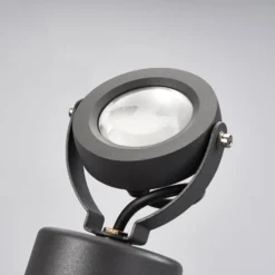 Lucande LED-ulkovalaisin Gavin, 33 cm, antrasiitti, alumiini, alumiinia