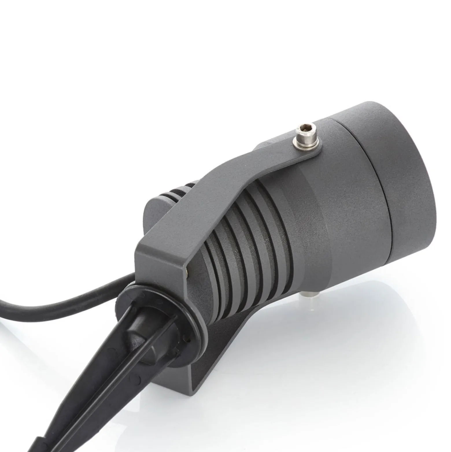 Lucande LED-ulkovalaisin Jon, maapiikki, säädettävissä, IP65