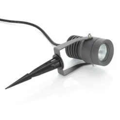Lucande LED-ulkovalaisin Jon, maapiikki, säädettävissä, IP65