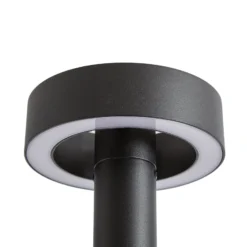Lucande LED-ulkovalaisin Nirella, 200 cm, musta, CCT, IP65
