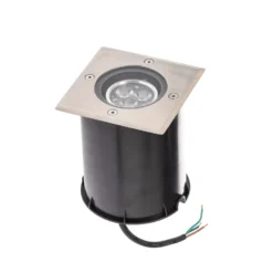 Lucande LED uppoasennuslattiavalaisin Jos, kulmikas, kääntyvä, IP67