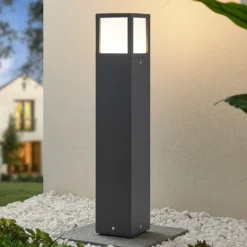 Lucande LED-valaisin Dewari, 65 cm, tummanharmaa, IP54