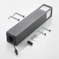 Lucande LED-valaisin Dewari, 65 cm, tummanharmaa, IP54