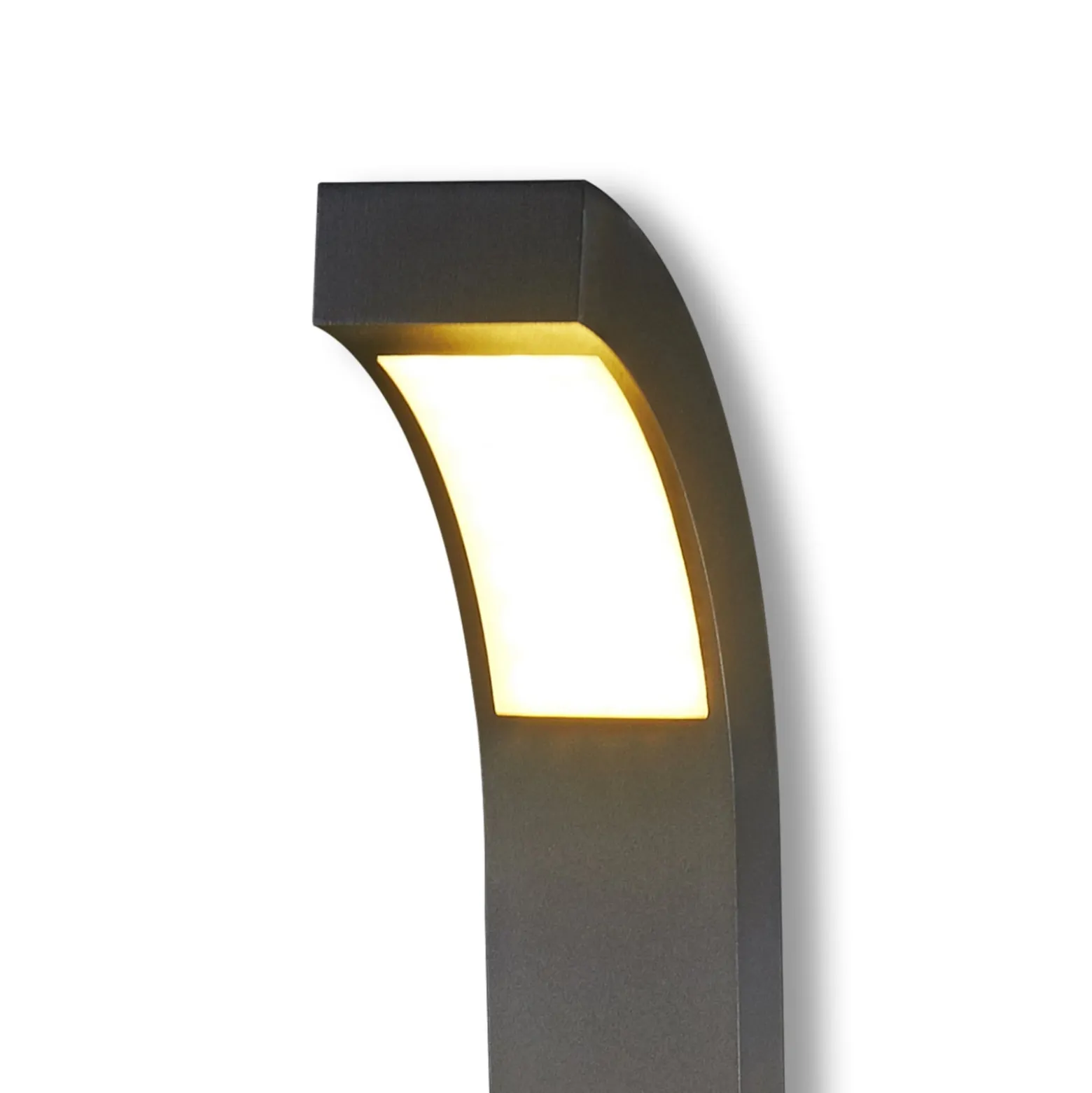 Lucande LED-valaisin Lennik, 100 cm, antrasiitti, metallia