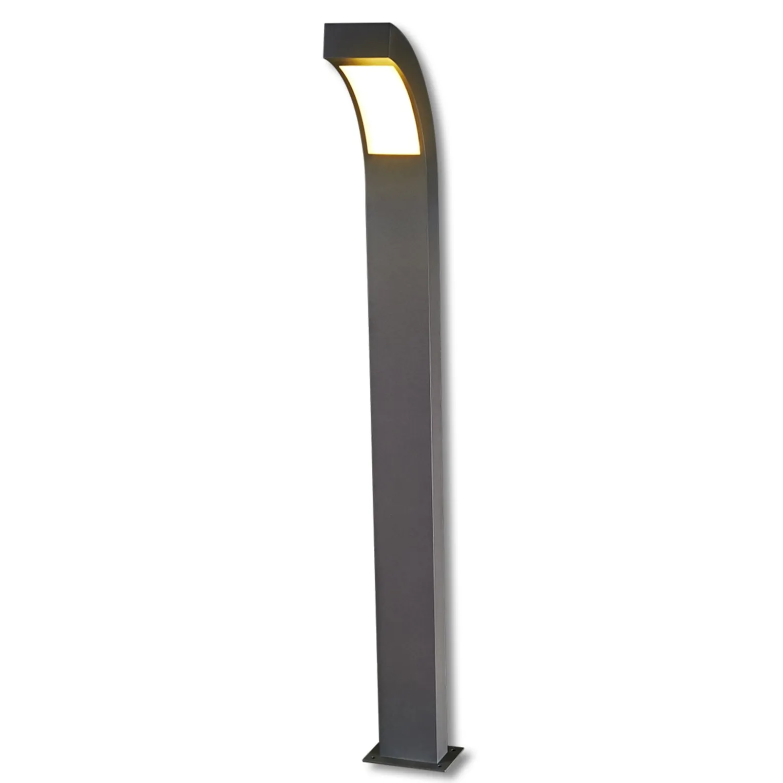 Lucande LED-valaisin Lennik, 100 cm, antrasiitti, metallia