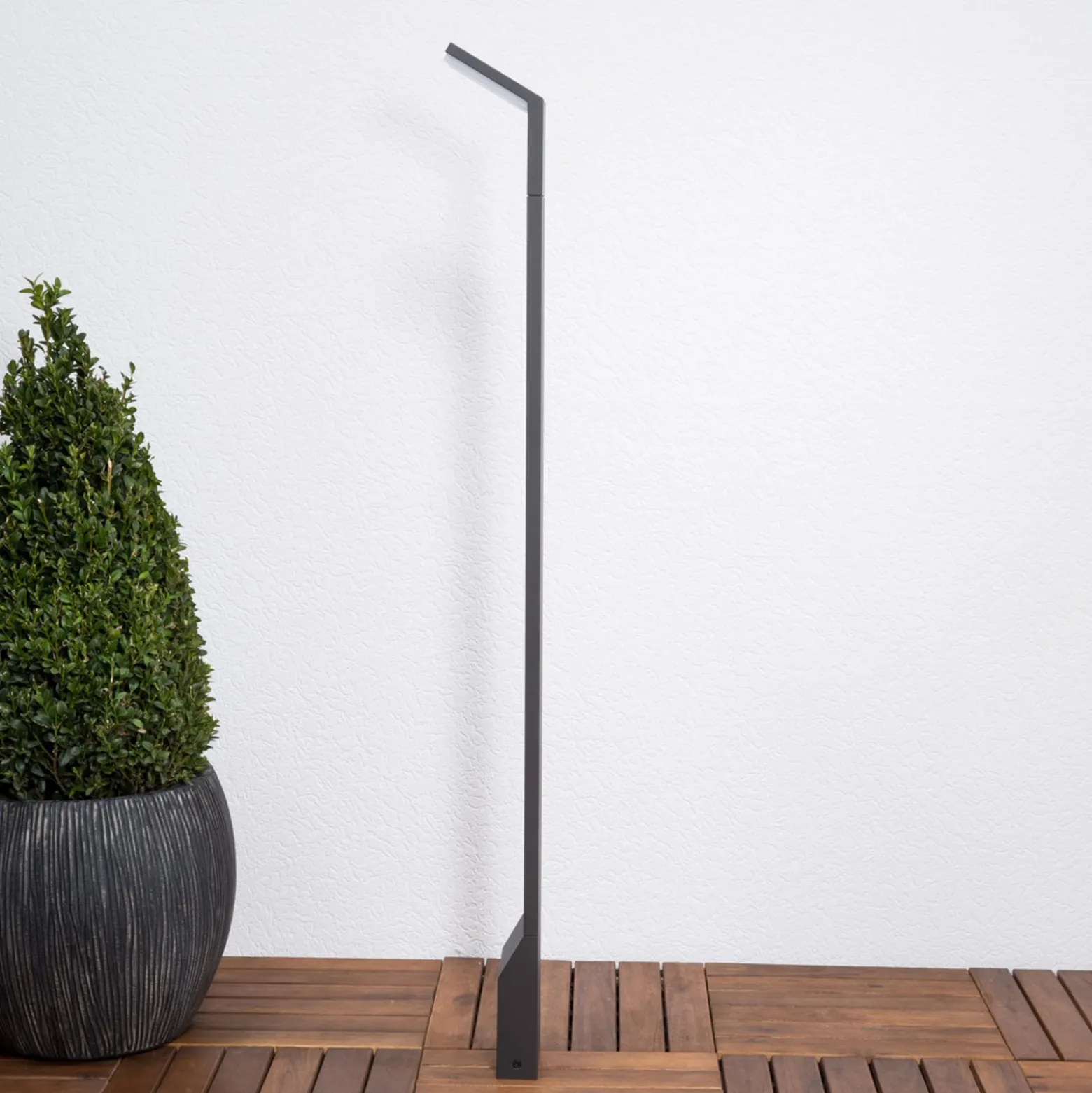 Lucande LED-valaisin Nevio, antrasiitti, metallia, 100 cm