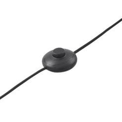 Lucande LED-valokaarilamppu Yekta, messinginvärinen, 183 cm, himmennettävä