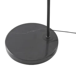 Lucande LED-valokaarilamppu Yekta, messinginvärinen, 183 cm, himmennettävä