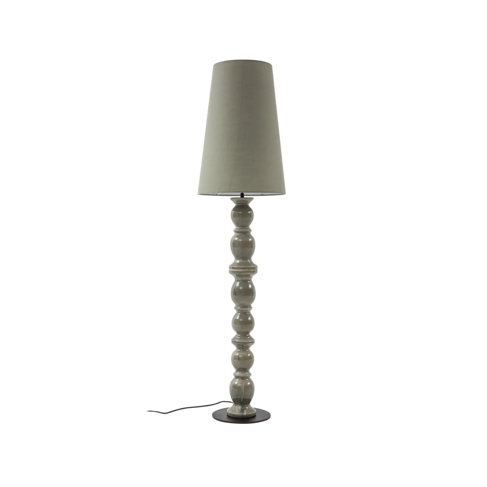 Lucande Lyndorin lattiavalaisin, vihreä, keraaminen, 150 cm