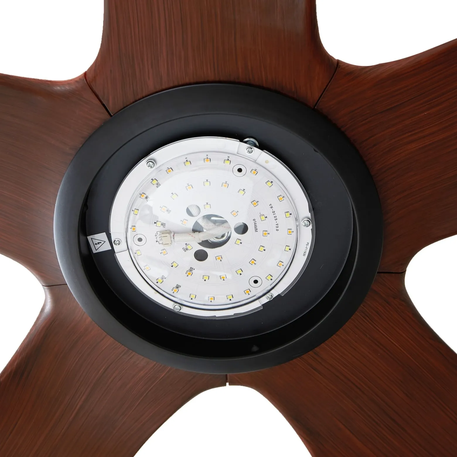 Lucande Omendo LED-kattotuuletin, musta, DC, hiljainen, CCT