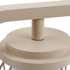 Lucande pylväsvalaisin Chandan, 90 cm, beige, metalli, IP54