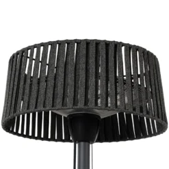 Lucande Pyravo -terassilämmitin, musta, alumiini, 70 cm, IP44