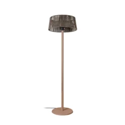 Lucande Pyravo -terassilämmitin, ruskea, 200 cm, alumiini, IP44