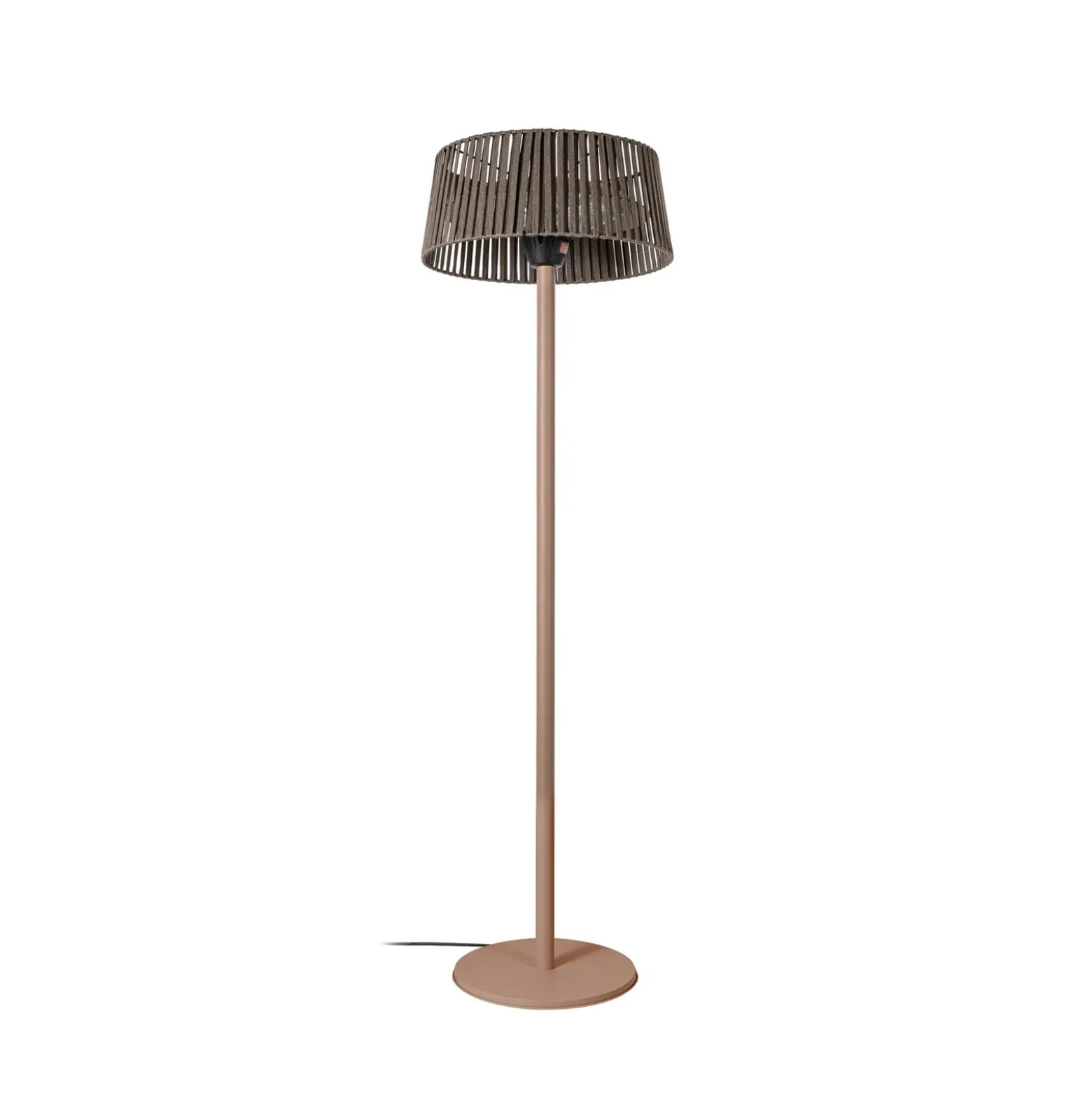 Lucande Pyravo -terassilämmitin, ruskea, 200 cm, alumiini, IP44