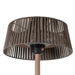 Lucande Pyravo -terassilämmitin, ruskea, 200 cm, alumiini, IP44