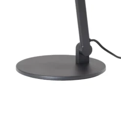 Lucande pöytävalaisin Silka, 93 cm, musta, säädettävä, E27